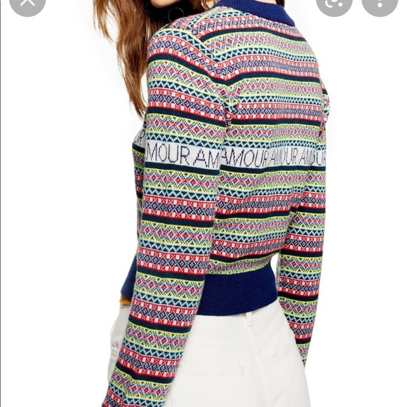 Topshop ‘Amour’ Cropped Sweater - Picture 4 of 5